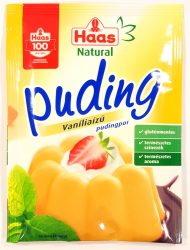 Haas Natural Puding Vaníliaízű Pudingpor 40G