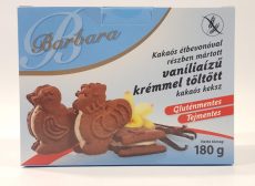 Barbara Kakaós Bevonóval Mártott Vanília Ízzel Töltött Kakaós Keksz 150 Gr.