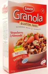 Emco Granola Buckwheat , Millet & Amaranth Strawberry & Almonds 340G