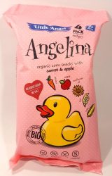 Angelina Organic Corn Snack With Carrot & Apple - Kukorica Snack